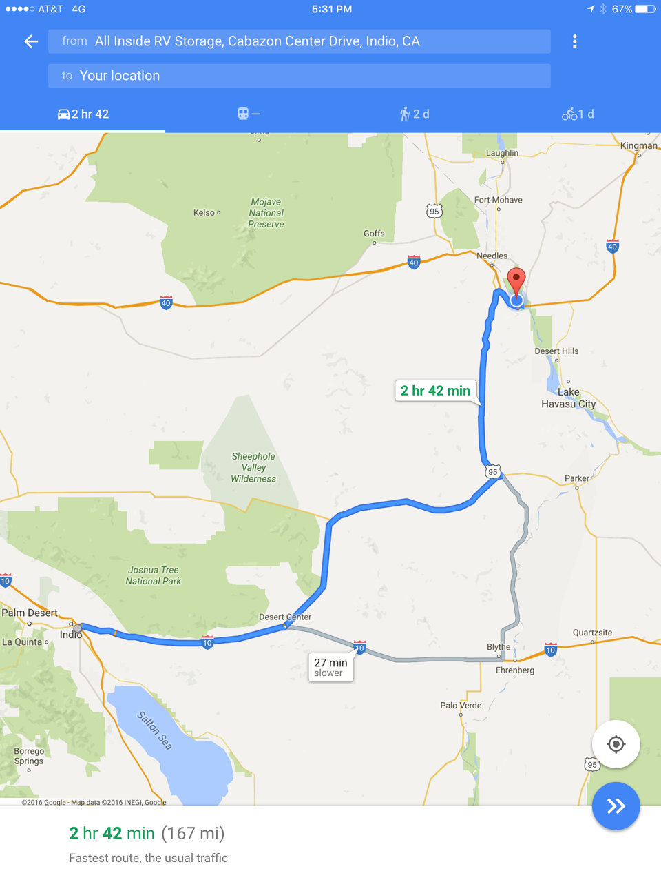 Adventures in our Winnebago map